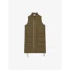 Reiss Womens Essie Patch-pocket Sleeveless Linen-blend Mini Dress Khaki In Khaki