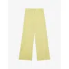 Reiss Womens Alecia Wide-leg Woven Suit Trousers Lemon In Lemon