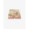 Reiss Womens Light Khaki Santana Floral Striped Woven Shorts In Light Khaki