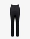 Reiss Haisley Slim-leg Wool-blend Trousers In Navy