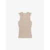 Reiss Womens Neutral Alethia Twist-strap Knitted Vest