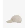 Reiss Womens Neutral Lily Logo-badge Linen Baseball Cap In Neutral