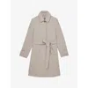 Reiss Logan Water Resistant Coat With Removable Quilted Insert In Neutral