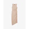 Reiss Womens  X Atelier Brooke Rope-cord Stretch-jersey Maxi Dress Neutral In Neutral
