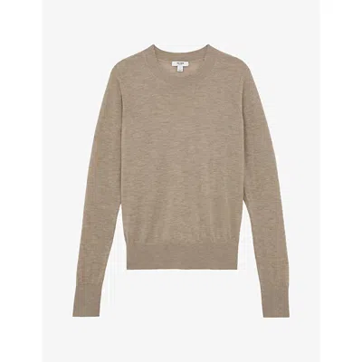Reiss Womens Neutral Sadie Wool Jumper