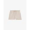 Reiss Womens Willow Elasticated-waist Relaxed-fit Linen-blend Shorts Neutral In Neutral