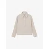 Reiss Womens  Nina Open-collar Relaxed-fit Linen Shirt