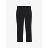 Reiss Womens Navy Norla Tapered-leg Stretch-woven Trousers In Blue