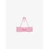 Reiss Pink Cut-out V-wire Bandeau Bikini Top In Pink