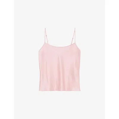 Reiss Womens Pink Corey Silk Cami Top