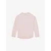 Reiss Womens Pink Ella Crewneck Long-sleeve Wool And Cashmere Jumper In Pink