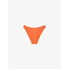 Reiss Womens Coral Orange Carina Mid-rise Bikini Briefs In Red