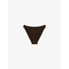 Reiss Womens Chocolate Carina Mid-rise Bikini Briefs