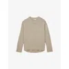Reiss Womens Ella Crewneck Long-sleeve Wool And Cashmere Jumper Stone In Neutral