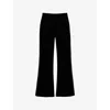 Reiss Petites Claude Flare Leg Pants In Black
