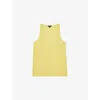 Reiss Atelier Branden Low Neck Tank Top In Lemon