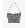 Reiss Womens  Leah Embellished Bracelet Pouch In Silver