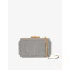 Reiss Womens Silver Orla Embellished Box Clutch In Silver
