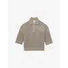Reiss Womens Stone Reika Collared Crochet Cotton Jumper Xs