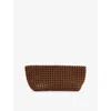 Reiss Womens Tan Nadine Woven Clutch