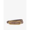 Reiss Womens  Chaya Suede Buckle Belt In Brown