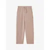 Reiss Womens  Janie Tapered-leg Stretch-jersey Jogging Bottoms In Pink