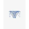 Reiss Womens Tural Print Tina Leaf-print Bikini Bottoms In Natural Print