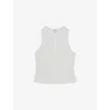 Reiss Womens White Clara Racerback Cotton Vest Top