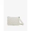 Reiss Womens  Dani Woven Shoulder Bag In White