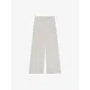 Reiss Womens Devon Wide-leg Woven Trousers White In White