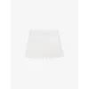 Reiss Womens  Fawn Mid-rise Linen Shorts In White