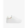 Reiss White Leather Low-top Trainers In White