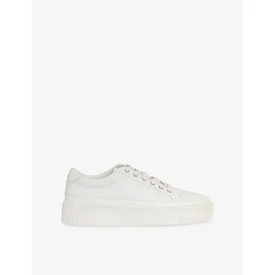 Reiss Womens White Leanne Leather Trainers Eur 36 / 3 Uk