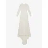 Reiss Womens White  X Atelier Clemence Duchess-satin Bridal Gown In White