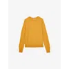 Reiss Womens Yellow Hester Round-neck Wool Jumper
