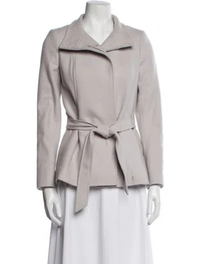 Pre-owned Reiss Wool Biker Jacket In Pink