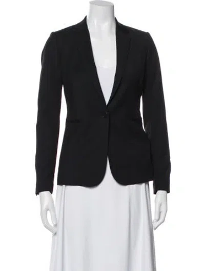 Pre-owned Reiss Wool Blazer In Black