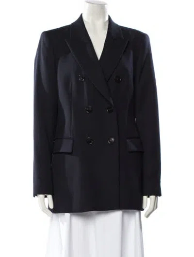 Pre-owned Reiss Wool Blazer In Blue