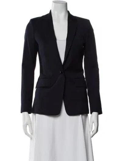 Pre-owned Reiss Wool Blazer In Blue