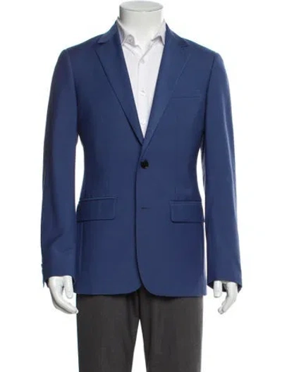 Pre-owned Reiss Wool Blazer In Blue
