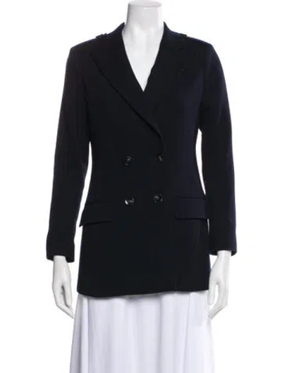 Pre-owned Reiss Wool Blazer In Blue