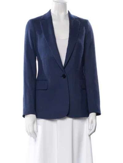 Pre-owned Reiss Wool Blazer In Blue
