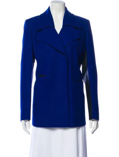 Pre-owned Reiss Wool Blazer In Blue