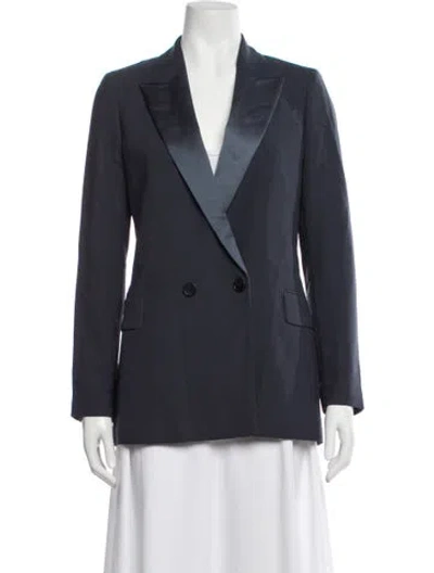 Pre-owned Reiss Wool Blazer In Blue