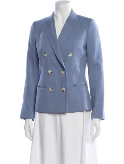 Pre-owned Reiss Wool Blazer In Blue