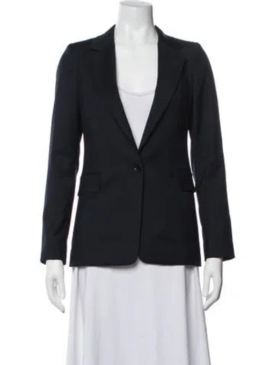 Pre-owned Reiss Wool Blazer In Blue