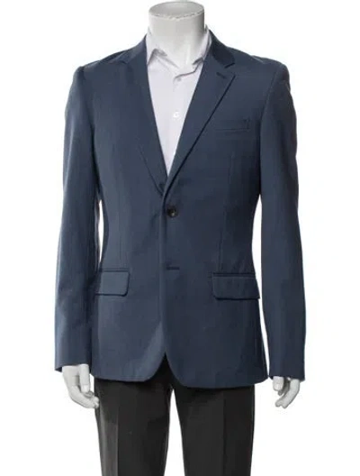 Pre-owned Reiss Wool Blazer In Blue