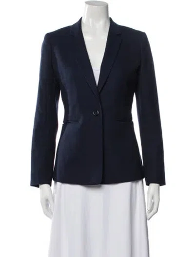 Pre-owned Reiss Wool Blazer In Blue