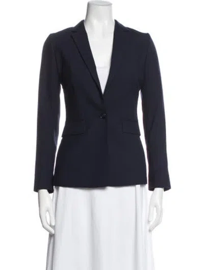 Pre-owned Reiss Wool Blazer In Blue