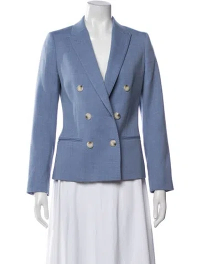 Pre-owned Reiss Wool Blazer In Blue